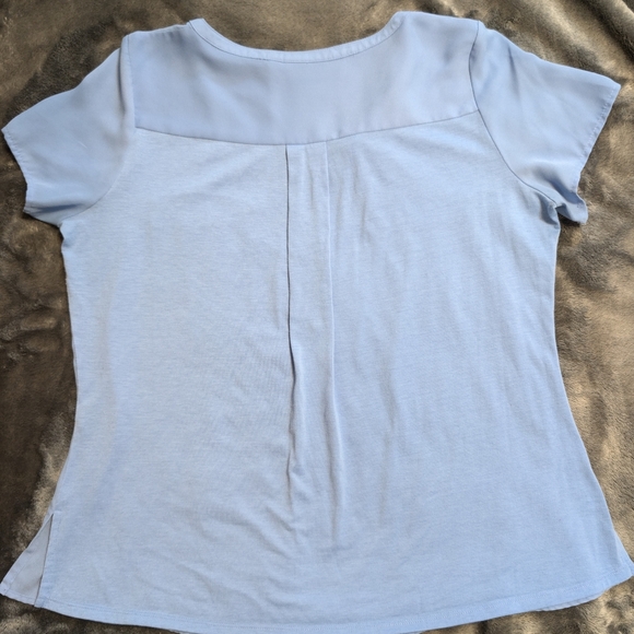 Baby Blue Apt. 9 blouse Size LG. - Picture 2 of 2
